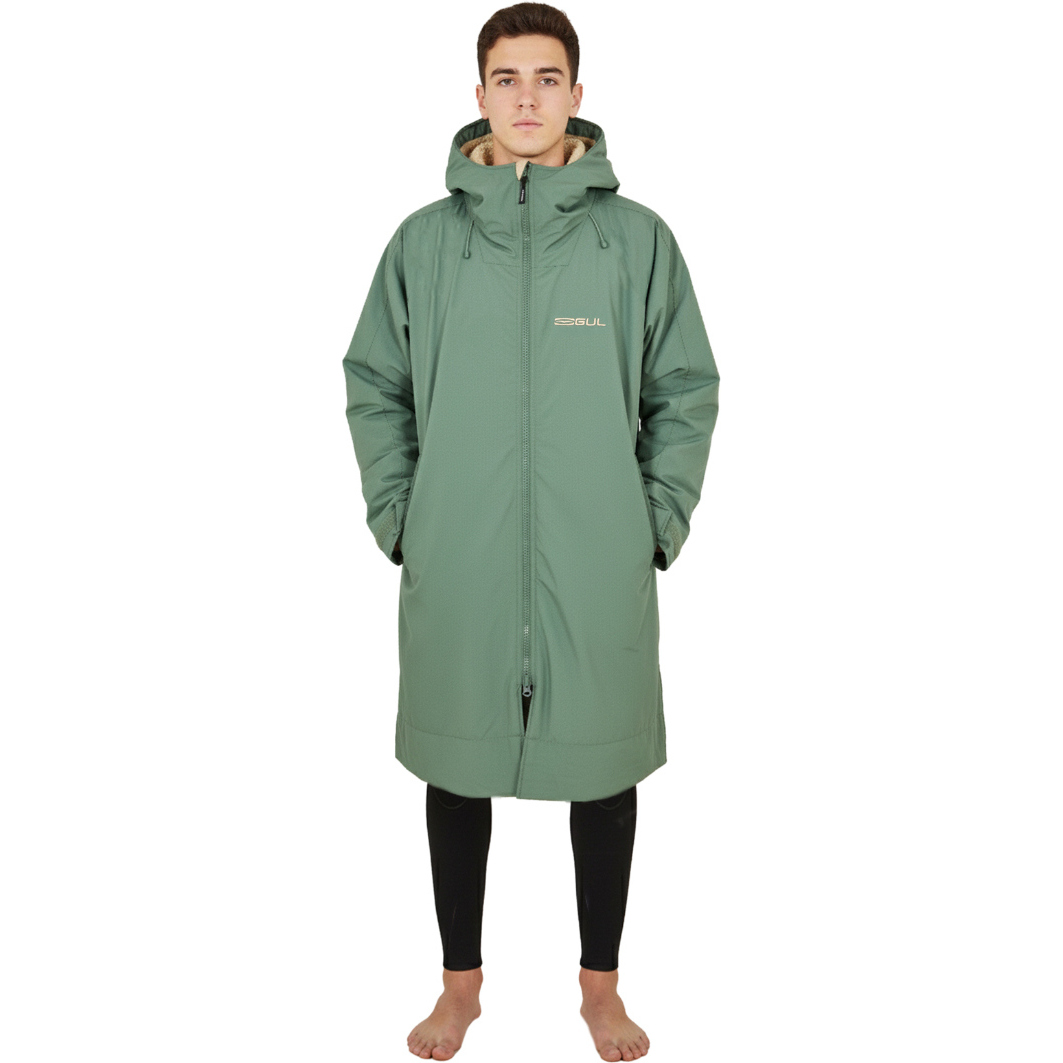 2025 Gul Revorobe Long Sleeve Changing Robe AC0135-C6 - Green / Taupe